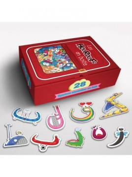 LES HOUROUFS EN BOITE - 28 FIGURINES AIMANTÉES EN BOIS - LE MONDE DES HOUROUFS