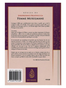 REGLES DE JURISPRUDENCE RELATIVES A LA FEMME MUSULMANE Cheikh Al Fawzan