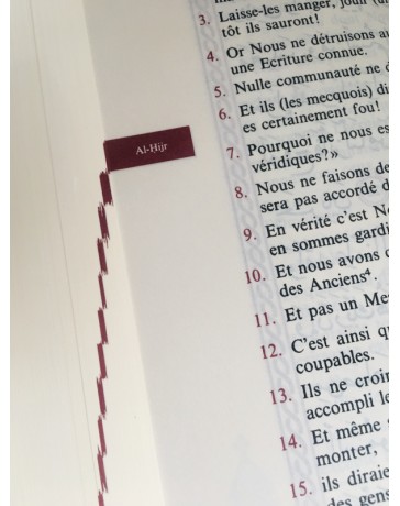 Le Noble Coran et la traduction en langue française de ses sens  - Edition de luxe couverture en daim - Gris dorée