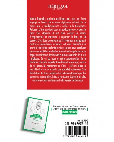 Témoignage sur la Guerre de Libération - Malek Bennabi - Éditions Héritage