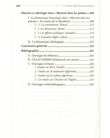 Le roman réformiste musulman d'expression française en Algérie (1919-1939) -Nadhim Chaouche- Héritage éditions