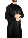 Qamis Saoudien avec col - Noir