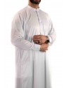 Qamis Saoudien avec col - Blanc