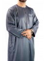 Qamis homme - manches longues - gris foncé  - Atlas