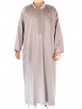 Qamis Enfant / Ado - manches longues  - Beige- Atlas