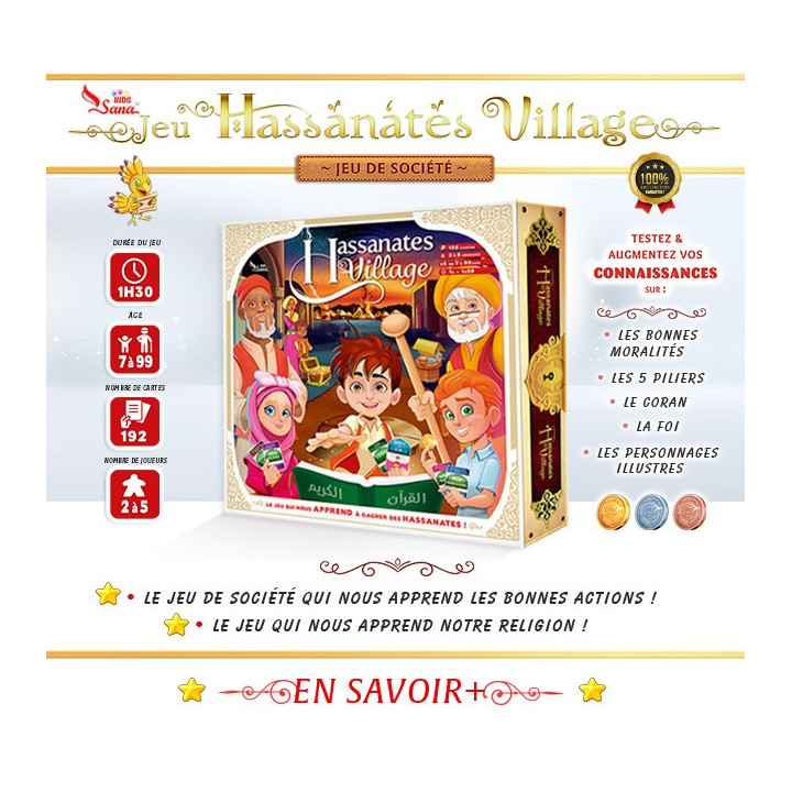 Jeu De Société Hassanates Village (De 7 À 99 Ans) - Sana Kids