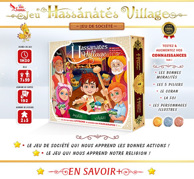 Jeu De Société Hassanates Village (De 7 À 99 Ans) - Sana Kids