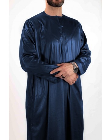 Qamis Emirati - Precious - Bleu marine- Custom Qamis