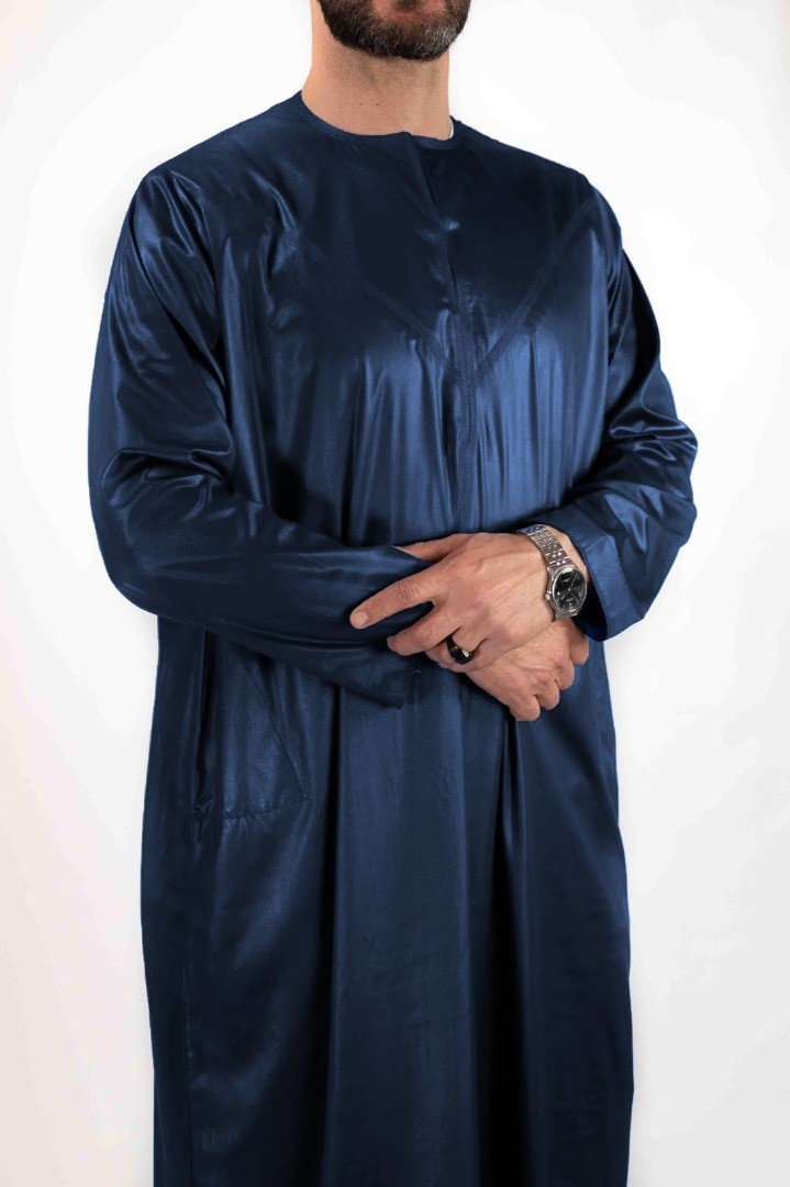 Qamis Emirati - Precious - Bleu marine- Custom Qamis