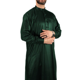 Qamis Saoudien Vert bouteille