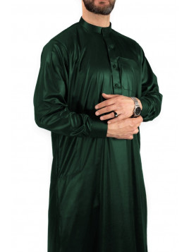 Qamis Saoudien Vert bouteille