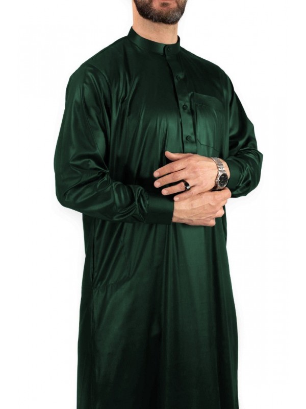 Qamis Saoudien Vert bouteille