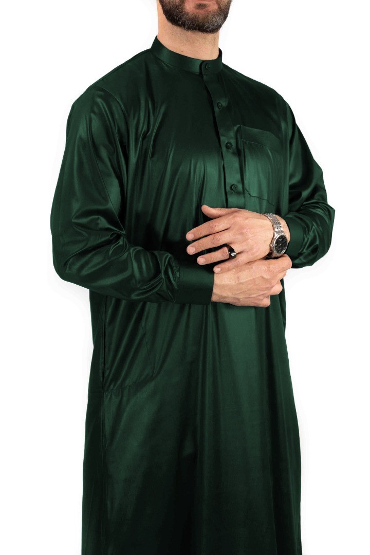 Qamis Saoudien Vert bouteille