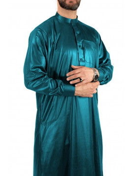 Qamis Saoudien vert bleuté