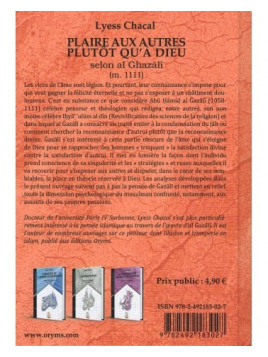 Plaire aux autre plutôt qu'à Dieu - Lyess Chacal - Edition Oryms