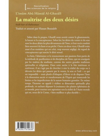 La maîtrise des deux désirs - Abû Hâmid Al-Ghazâlî - Al BouraqCatalogue  Produits