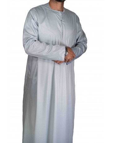 Qamis Emirati - Precious - Gris clair