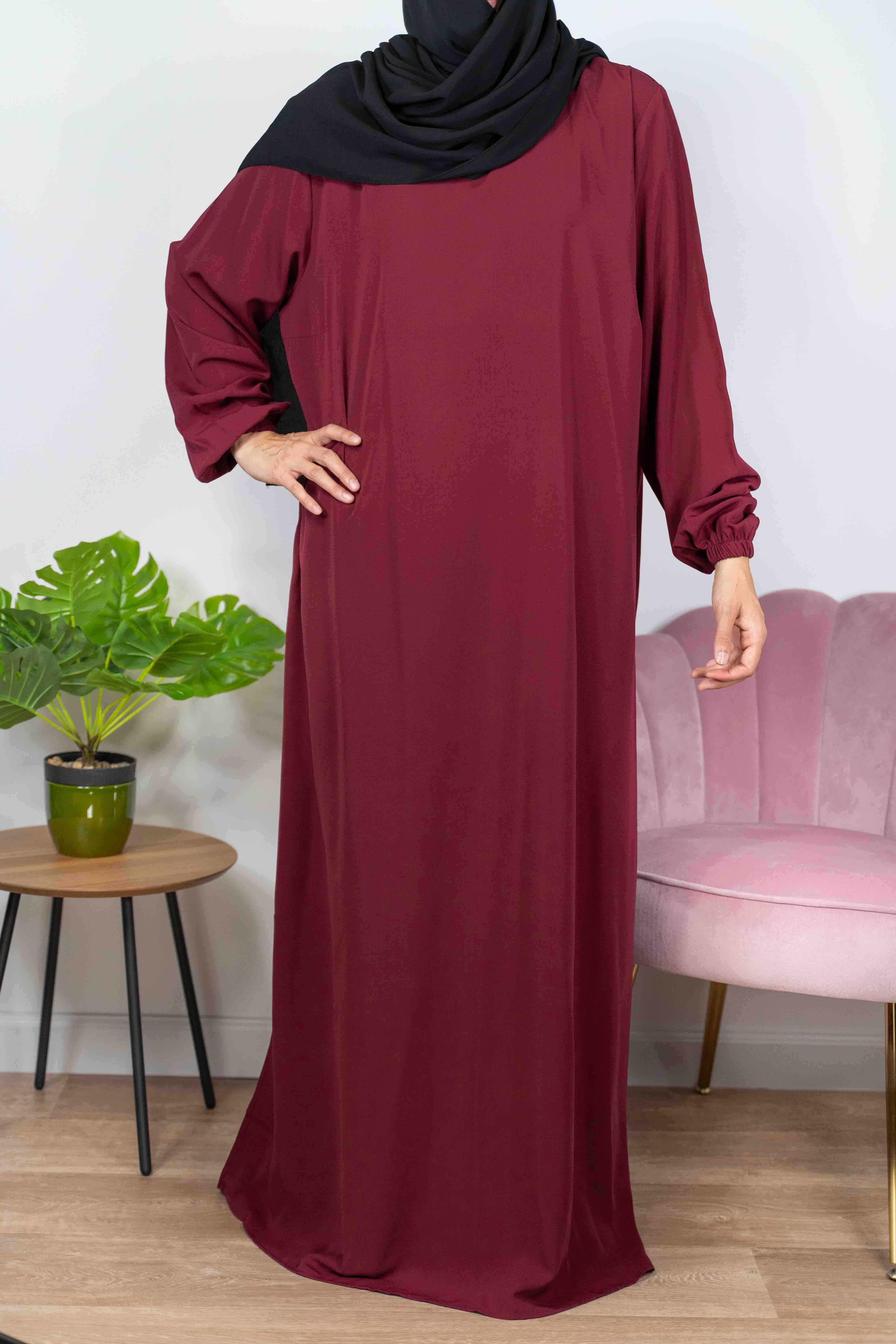 Abaya Manches élastiques -  -  Wool peach - El Bassira