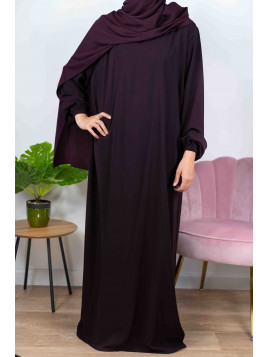 Abaya Manches élastiques -  -  Wool peach - El Bassira