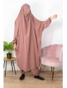 Jilbab 2 Pièces Serwal  - Vieux rose 142 / 146-  Wool Peach - El Bassira