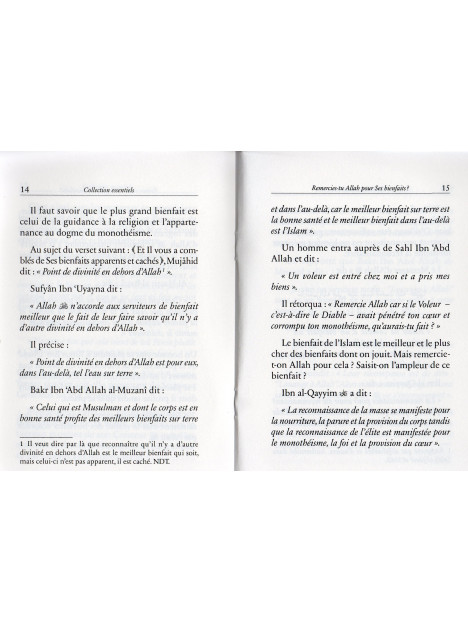 Remercies-tu ALLAH pour Ses bienfaits?