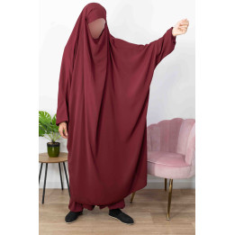 Jilbab 2 Pièces Serwal  -  Wool Peach - El Bassira