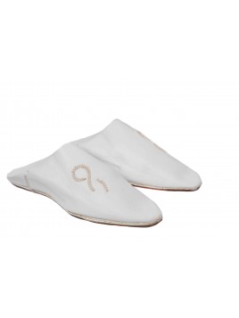 Babouche homme - Blanc