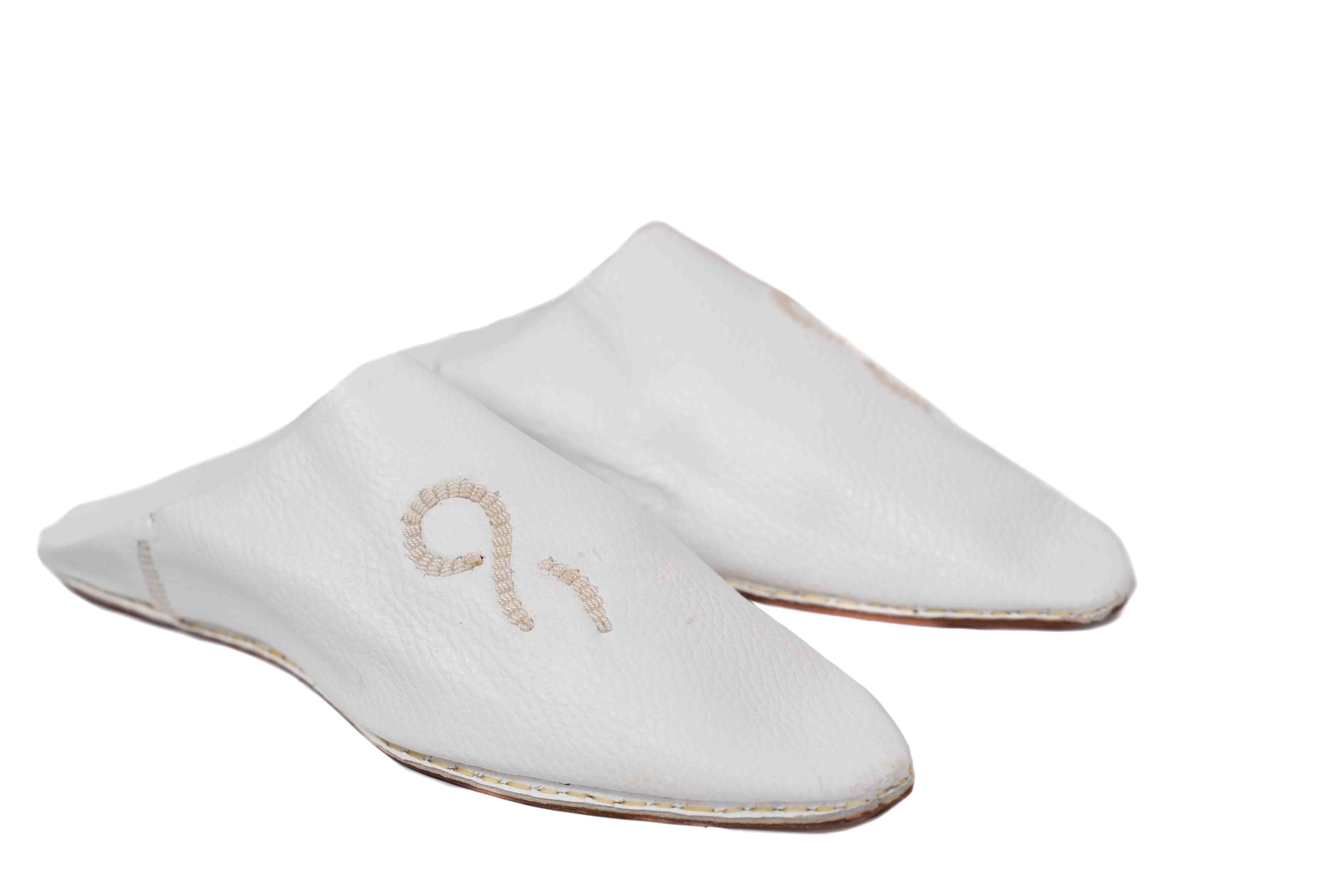 Babouche homme - Blanc