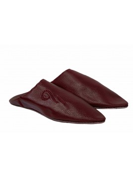 Babouche homme - Grenat