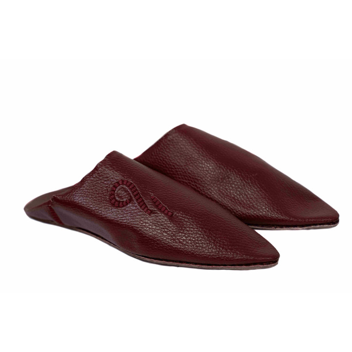Babouche homme - Grenat