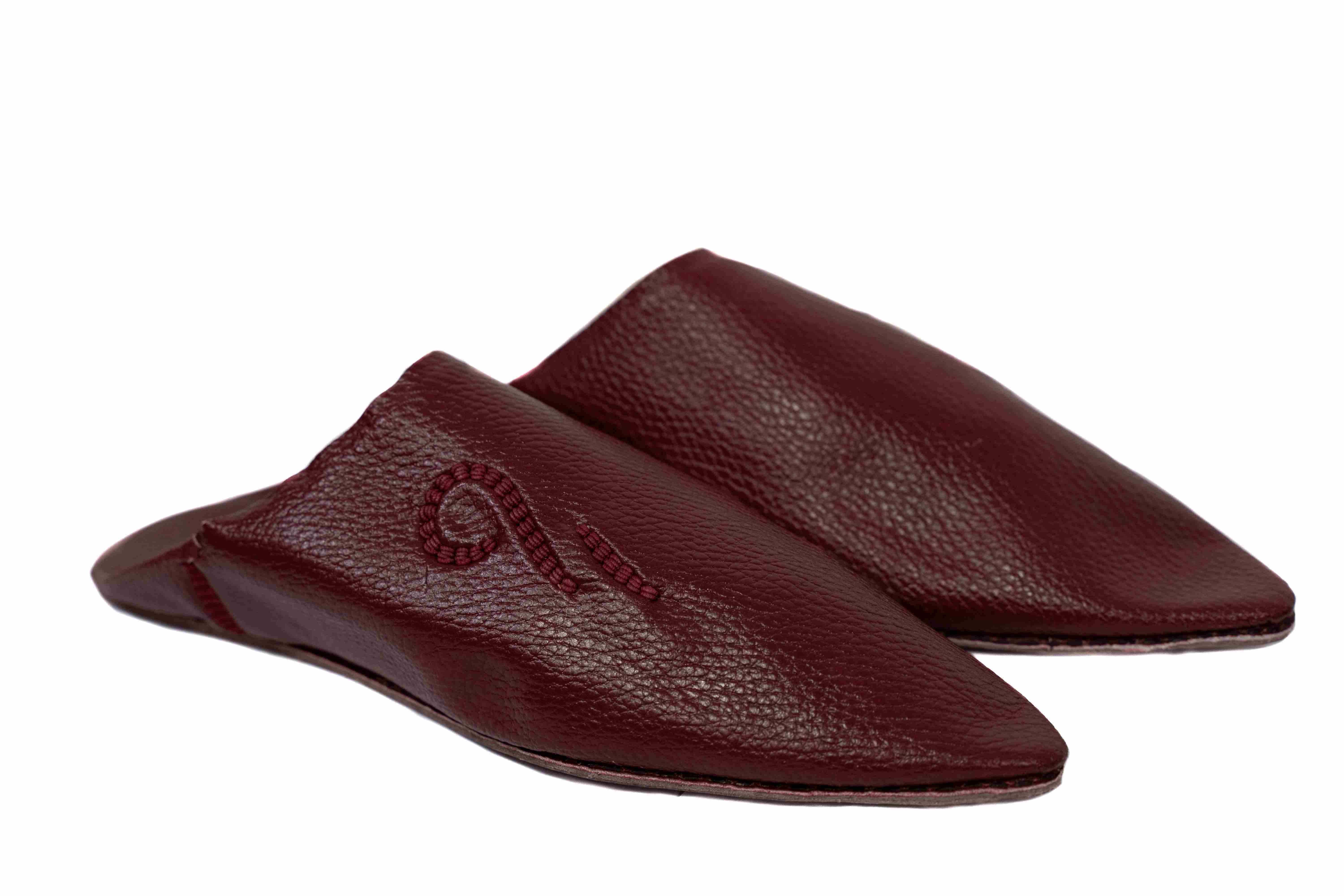 Babouche homme - Grenat