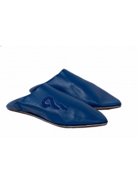 Babouche homme -Bleu