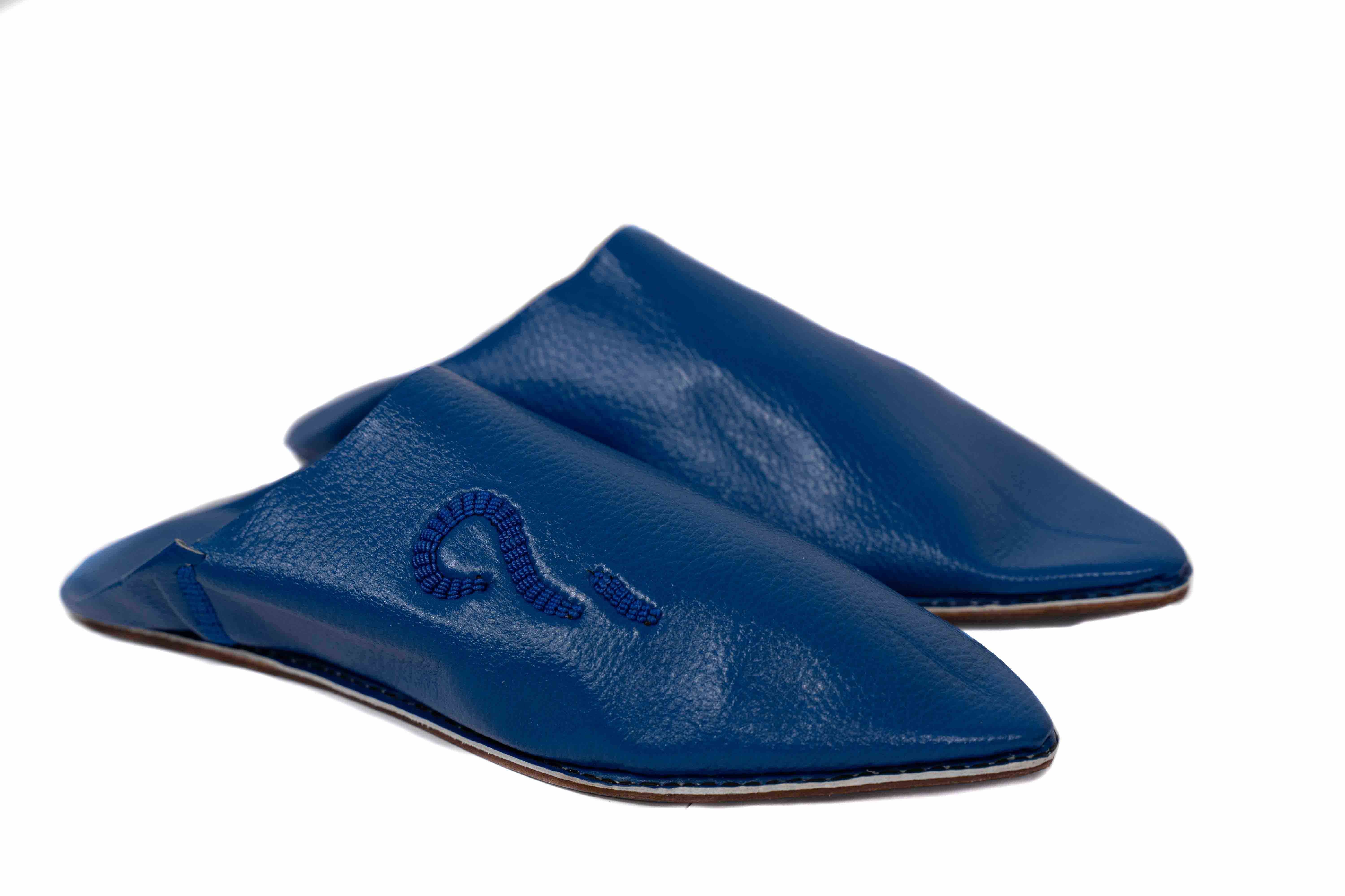 Babouche homme -Bleu