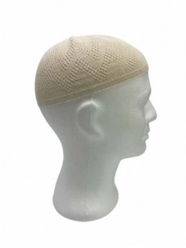 Chéchia simple blanc cassé