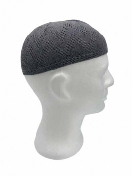 Chéchia simple gris foncé