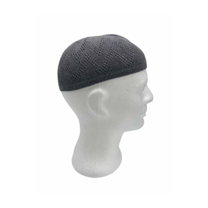 Chéchia simple gris foncé