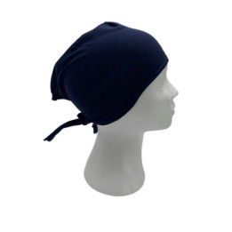Bonnet Hijab Bleu marin 100% coton