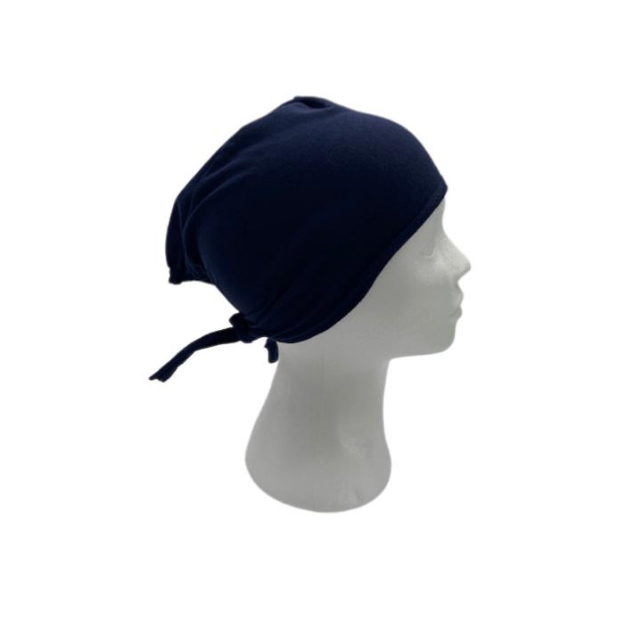 Bonnet Hijab Bleu marin 100% coton