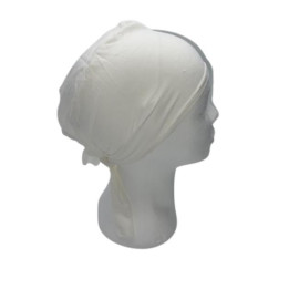 Bonnet Hijab Blanc cassé 100% coton