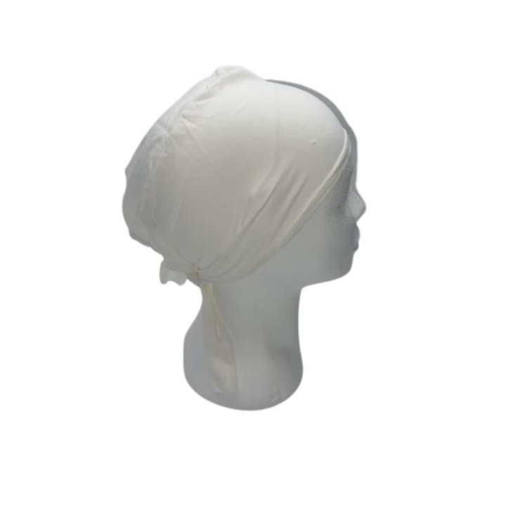 Bonnet Hijab Blanc cassé 100% coton