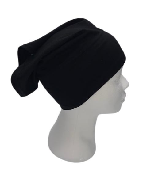 Bonnet Hijab noir 100% coton