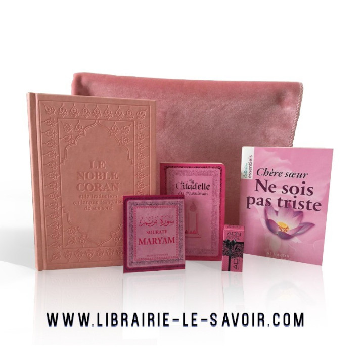 Coffret Cadeau Tapis / Coran rose