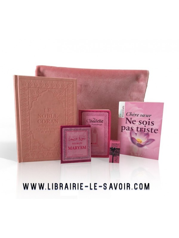 Coffret Cadeau Tapis / Coran rose