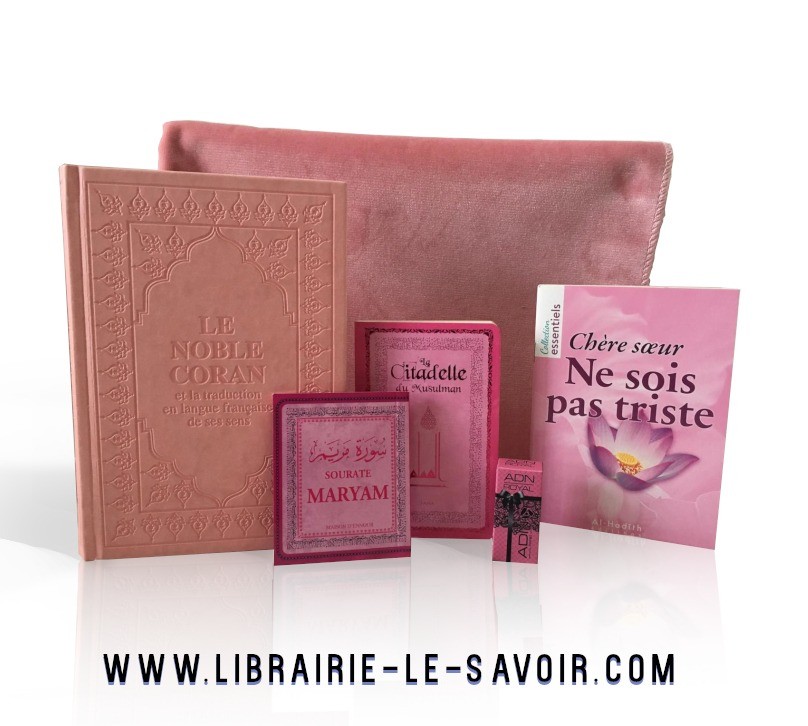 Coffret Cadeau Tapis / Coran rose