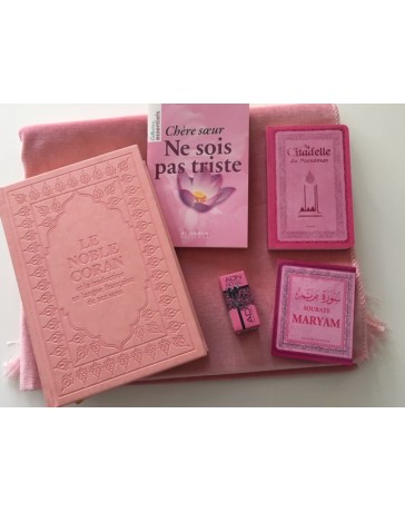 Coffret Cadeau Tapis / Coran rose