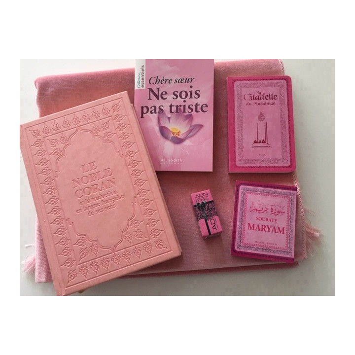 Coffret Cadeau Tapis / Coran rose