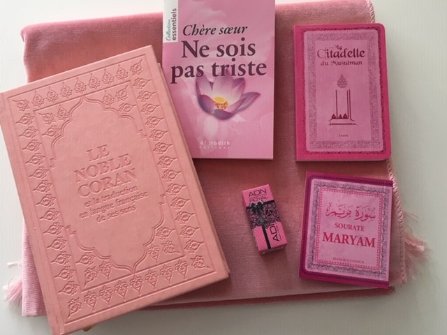 Coffret Cadeau Tapis / Coran rose