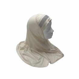 Hijab Enfant 3/8 ANS Blanc Cassé