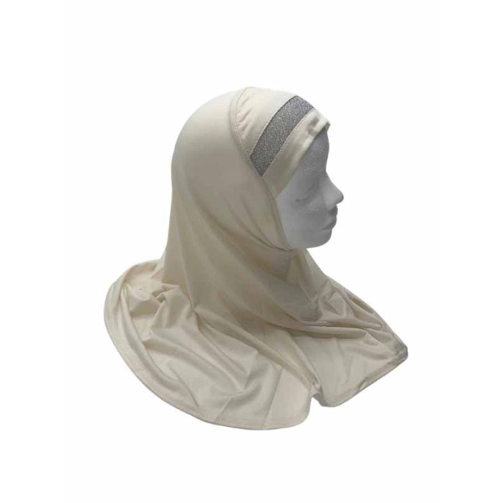 Hijab Enfant 3/8 ANS Blanc Cassé