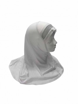 Hijab Enfant 3/8 ANS Blanc